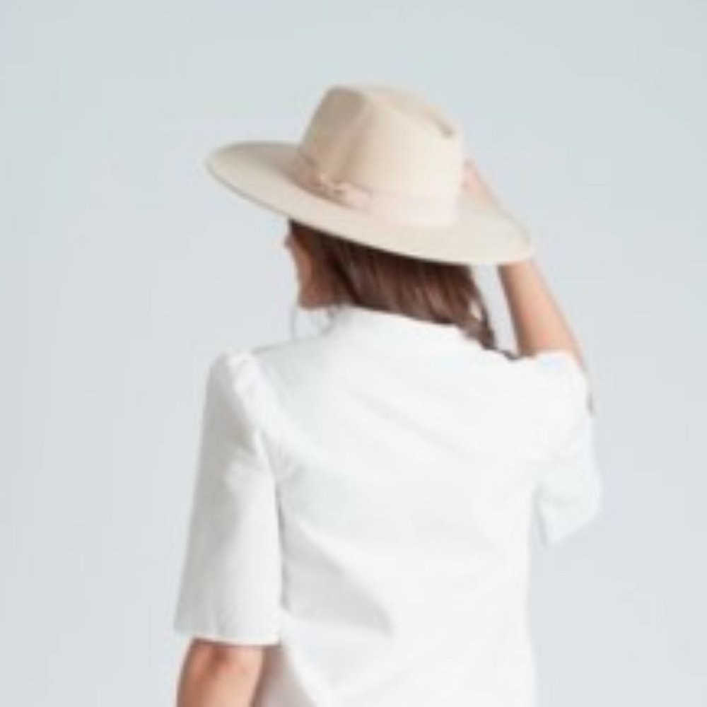 BARLEY Vegan Felt Fedora-MILK